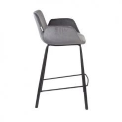 Zuiver Chaises Et Tabourets De Bar Lot De 2 Tabourets De Bar En Métal Et Velours 67,5cm Gris 13 Zuiver Chaises Et Tabourets De Bar Lot De 2 Tabourets De Bar En Métal Et Velours 67,5cm Gris -Bancs Soldes lot de 2 tabourets de bar en metal et velours 67 5cm gris 5