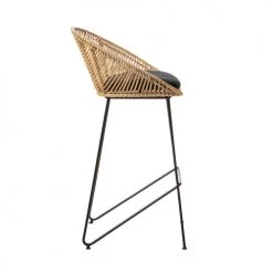 Drawer Chaises Et Tabourets De Bar Lot De 2 Tabourets De Bar En Rotin 69cm -Bancs Soldes lot de 2 tabourets de bar en rotin 69cm 4