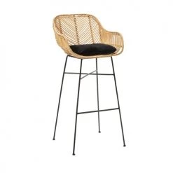 Drawer Chaises Et Tabourets De Bar Lot De 2 Tabourets De Bar En Rotin 76cm -Bancs Soldes lot de 2 tabourets de bar en rotin 76cm 3