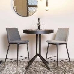 Drawer Chaises Et Tabourets De Bar Lot De 2 Tabourets De Bar En Tissu Et Métal 65cm Gris Foncé 10 Drawer Chaises Et Tabourets De Bar Lot De 2 Tabourets De Bar En Tissu Et Métal 65cm Gris Foncé -Bancs Soldes lot de 2 tabourets de bar en tissu et metal 65cm gris fonce 2