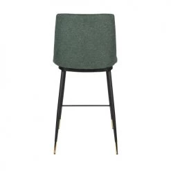 Drawer Chaises Et Tabourets De Bar Lot De 2 Tabourets De Bar En Tissu Et Métal 65cm Vert -Bancs Soldes lot de 2 tabourets de bar en tissu et metal 65cm vert 5