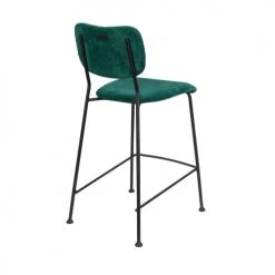 Zuiver Chaises Et Tabourets De Bar Lot De 2 Tabourets De Bar En Velours Côtelé 65cm Vert Forêt -Bancs Soldes lot de 2 tabourets de bar en velours cotele 65cm vert foret 4