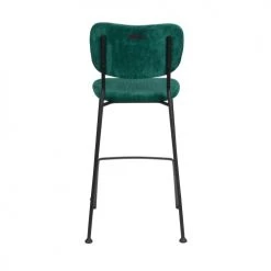 Zuiver Chaises Et Tabourets De Bar Lot De 2 Tabourets De Bar En Velours Côtelé 65cm Vert Forêt -Bancs Soldes lot de 2 tabourets de bar en velours cotele 65cm vert foret 5