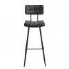 MACABANE Chaises Et Tabourets De Bar Lot De 2 Tabourets De Bar Hauteur D'assise 80 Cm Noirs -Bancs Soldes lot de 2 tabourets de bar hauteur d assise 80 cm noirs