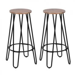 Urban Meuble Chaises Et Tabourets De Bar Lot De 2 Tabourets De Bar Indus 73 Cm