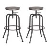 Urban Meuble Chaises Et Tabourets De Bar Lot De 2 Tabourets De Bar Industriel Métal Et Bois 2 Urban Meuble Chaises Et Tabourets De Bar Lot De 2 Tabourets De Bar Industriel Métal Et Bois -Bancs Soldes lot de 2 tabourets de bar industriel metal et bois