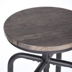 Urban Meuble Chaises Et Tabourets De Bar Lot De 2 Tabourets De Bar Industriel Métal Et Bois -Bancs Soldes lot de 2 tabourets de bar industriel metal et bois 2