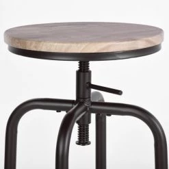 Urban Meuble Chaises Et Tabourets De Bar Lot De 2 Tabourets De Bar Industriel Métal Et Bois -Bancs Soldes lot de 2 tabourets de bar industriel metal et bois 9