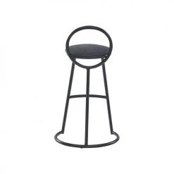 Nordlys Chaises Et Tabourets De Bar Lot De 2 Tabourets De Bar Modernes En Métal Et Simili Cuir Noir -Bancs Soldes lot de 2 tabourets de bar modernes en metal et simili cuir noir 2