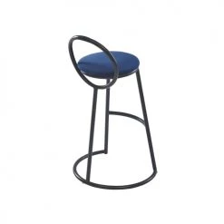 Nordlys Chaises Et Tabourets De Bar Lot De 2 Tabourets De Bar Modernes En Métal Et Velours Bleu -Bancs Soldes lot de 2 tabourets de bar modernes en metal et velours bleu 3