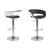 Toilinux Chaises Et Tabourets De Bar Lot De 2 Tabourets De Bar Noir -Bancs Soldes lot de 2 tabourets de bar noir