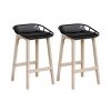 Mob In Chaises Et Tabourets De Bar Lot De 2 Tabourets De Bar Noirs -Bancs Soldes lot de 2 tabourets de bar noirs 19