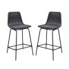 Mob In Chaises Et Tabourets De Bar Lot De 2 Tabourets De Bar Rotin Et Métal -Bancs Soldes lot de 2 tabourets de bar rotin et metal