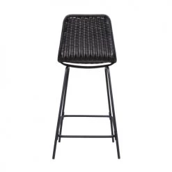 Mob In Chaises Et Tabourets De Bar Lot De 2 Tabourets De Bar Rotin Et Métal -Bancs Soldes lot de 2 tabourets de bar rotin et metal 5