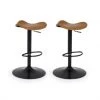 Meubles & Design Chaises Et Tabourets De Bar Lot De 2 Tabourets De Bar Simili Et Métal -Bancs Soldes lot de 2 tabourets de bar simili et metal