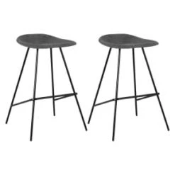 Meubles & Design Chaises Et Tabourets De Bar Lot De 2 Tabourets De Bar Velours Côtelé Vert -Bancs Soldes lot de 2 tabourets de bar velours cotele gris