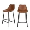 Dutchbone Chaises Et Tabourets De Bar Lot De 2 Tabourets De Bar Vintage 65cm Marron