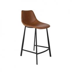 Dutchbone Chaises Et Tabourets De Bar Lot De 2 Tabourets De Bar Vintage 65cm Marron -Bancs Soldes lot de 2 tabourets de bar vintage 65cm marron 3