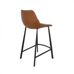 Dutchbone Chaises Et Tabourets De Bar Lot De 2 Tabourets De Bar Vintage 65cm Marron -Bancs Soldes lot de 2 tabourets de bar vintage 65cm marron 5