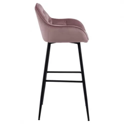 Meubles & Design Chaises Et Tabourets De Bar Lot De 2 Tabourets Design En Velours Et Métal Rose 10 Meubles & Design Chaises Et Tabourets De Bar Lot De 2 Tabourets Design En Velours Et Métal Rose -Bancs Soldes lot de 2 tabourets design en velours et metal rose 3