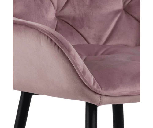 Meubles & Design Chaises Et Tabourets De Bar Lot De 2 Tabourets Design En Velours Et Métal Rose 7 Meubles & Design Chaises Et Tabourets De Bar Lot De 2 Tabourets Design En Velours Et Métal Rose – Image 5