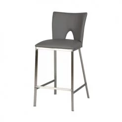 Altobuy Chaises Et Tabourets De Bar Lot De 2 Tabourets Gris -Bancs Soldes lot de 2 tabourets gris 11