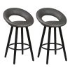 Altobuy Chaises Et Tabourets De Bar Lot De 2 Tabourets Gris -Bancs Soldes lot de 2 tabourets gris 6