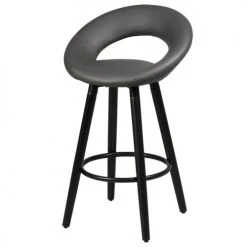 Altobuy Chaises Et Tabourets De Bar Lot De 2 Tabourets Gris -Bancs Soldes lot de 2 tabourets gris 8