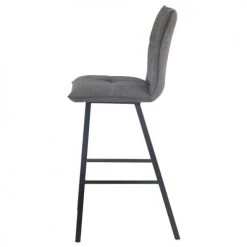 Altobuy Chaises Et Tabourets De Bar Lot De 2 Tabourets Gris Anthracite Assise 76cm -Bancs Soldes lot de 2 tabourets gris anthracite assise 76cm 2