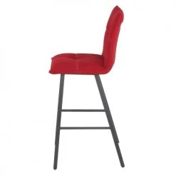 Altobuy Chaises Et Tabourets De Bar Lot De 2 Tabourets Rouges Assise 76cm -Bancs Soldes lot de 2 tabourets rouges assise 76cm 3