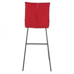 Altobuy Chaises Et Tabourets De Bar Lot De 2 Tabourets Rouges Assise 76cm -Bancs Soldes lot de 2 tabourets rouges assise 76cm 5