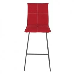 Altobuy Chaises Et Tabourets De Bar Lot De 2 Tabourets Rouges Assise 76cm -Bancs Soldes lot de 2 tabourets rouges assise 76cm 6