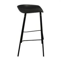 Meubles & Design Chaises Et Tabourets De Bar Lot De 2 Tabourets Tendances Style Contemporain Noir -Bancs Soldes lot de 2 tabourets tendances style contemporain noir 3