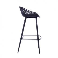 Now’s Home Chaises Et Tabourets De Bar Lot De 4 Chaises De Bar Noires -Bancs Soldes lot de 4 chaises de bar noires 4