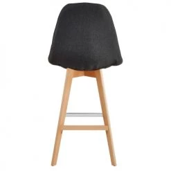 Moloo Chaises Et Tabourets De Bar OWEN - Chaise De Bar Scandinave Tissu Anthracite Pied Hêtre (x2) -Bancs Soldes owen chaise de bar scandinave tissu anthracite pied hetre x2 2