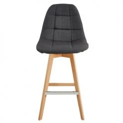 Moloo Chaises Et Tabourets De Bar OWEN - Chaise De Bar Scandinave Tissu Anthracite Pied Hêtre (x2) -Bancs Soldes owen chaise de bar scandinave tissu anthracite pied hetre x2 4