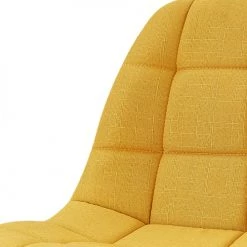 Moloo Chaises Et Tabourets De Bar OWEN - Chaise De Bar Scandinave Tissu Curry Pied Hêtre (x2) -Bancs Soldes owen chaise de bar scandinave tissu curry pied hetre x2 3