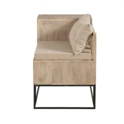 Meubles & Design Bancs Petit Banc Design Avec Placard Bois Cannage Et Coussins Beige -Bancs Soldes petit banc design avec placard bois cannage et coussins beige 4