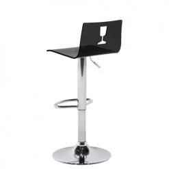 Beliani Chaises Et Tabourets De Bar Set De 2 Chaises De Bar Transparentes Noires -Bancs Soldes set de 2 chaises de bar transparentes noires 4