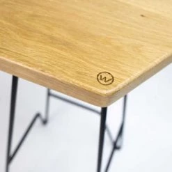 Woodstache Chaises Et Tabourets De Bar Tabouret Bar En Chêne Massif Gravure Wood H79 Cm -Bancs Soldes tabouret bar en chene massif gravure wood h79 cm 2