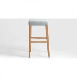 Custom Form Chaises Et Tabourets De Bar Tabouret Bar Tissu Rembourrée Beige Pieds Bois Massif Clair -Bancs Soldes tabouret bar tissu rembourree beige pieds bois massif clair 3