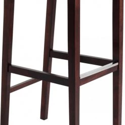 Custom Form Chaises Et Tabourets De Bar Tabouret Bar Tissu Rembourrée Vert Pieds Bois Massif Foncé