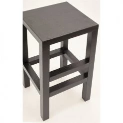 ReCollection Chaises Et Tabourets De Bar Tabouret Bois Noir 35x35x70cm -Bancs Soldes tabouret bois noir 35x35x70cm 2