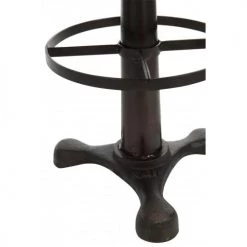 LANADECO Chaises Et Tabourets De Bar Tabouret Cuir Et Métal Brun H80cm -Bancs Soldes tabouret cuir et metal brun h80cm 2