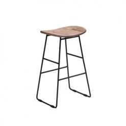 Drawer Chaises Et Tabourets De Bar Tabouret De Bar 65cm En Métal Et Teck Recyclé