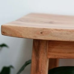 Drawer Chaises Et Tabourets De Bar Tabouret De Bar 66cm En Acacia Naturel -Bancs Soldes tabouret de bar 66cm en acacia naturel 5