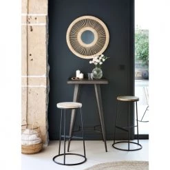 Rendez Vous Déco Chaises Et Tabourets De Bar Tabouret De Bar 75 Cm En Bois De Manguier -Bancs Soldes tabouret de bar 75 cm en bois de manguier 1
