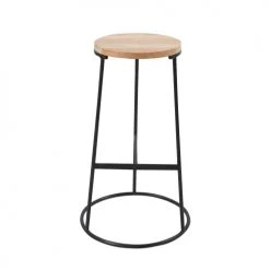 Rendez Vous Déco Chaises Et Tabourets De Bar Tabouret De Bar 75 Cm En Bois De Manguier -Bancs Soldes tabouret de bar 75 cm en bois de manguier 5