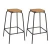 Rendez Vous Déco Chaises Et Tabourets De Bar Tabouret De Bar 75 Cm En Bois (lot De 2) -Bancs Soldes tabouret de bar 75 cm en bois lot de 2