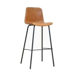 Meubles & Design Chaises Et Tabourets De Bar Tabouret De Bar 77cm éco Cuir Camel
